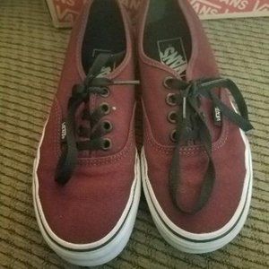 Maroon SZ 4 boys Vans